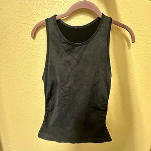 Navy Fitted Athletic Tank